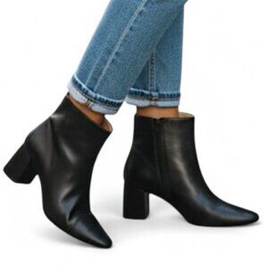 JOURNEE COLLECTION Haylinn Black Square Toe Bootie Boots, NEW! Size 11